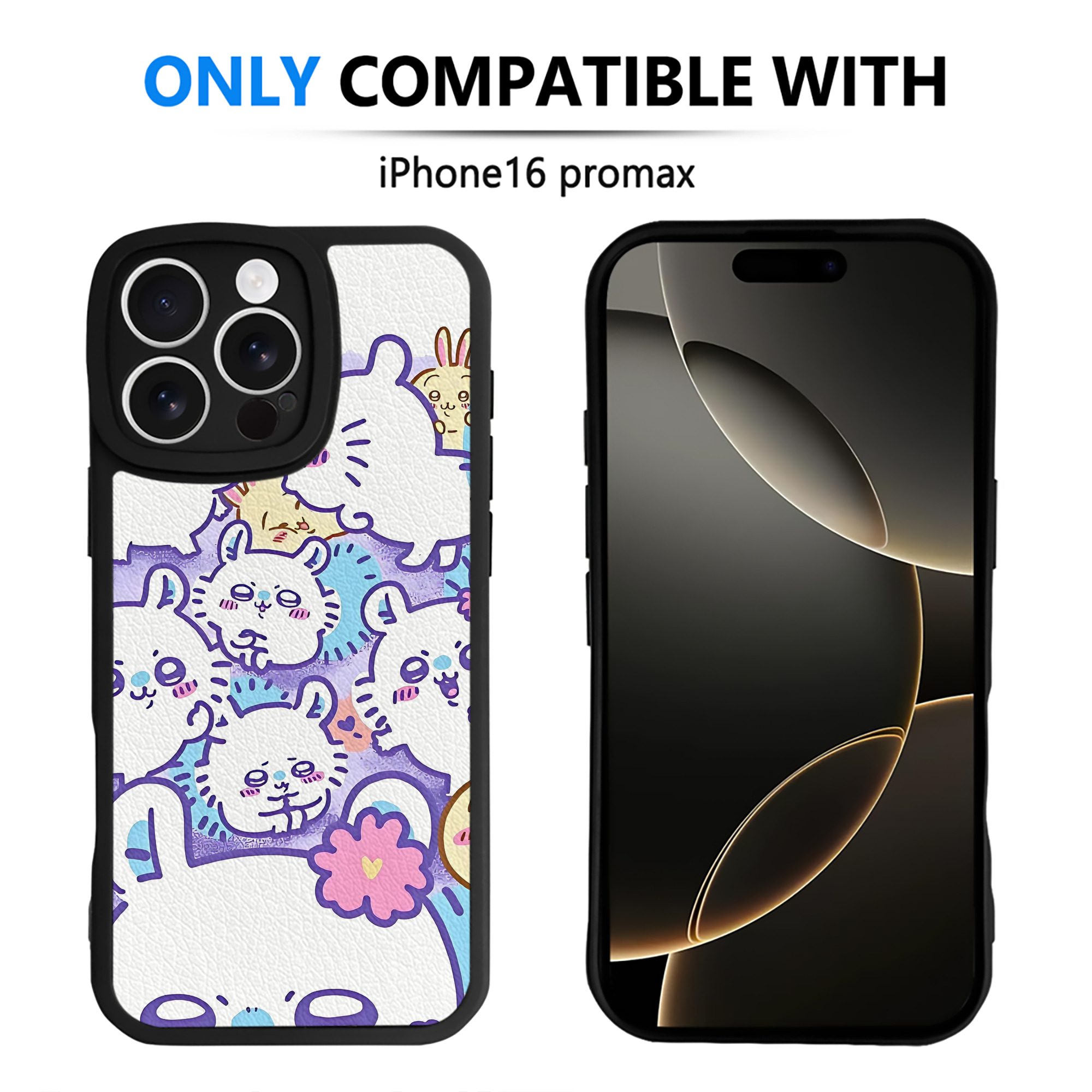 （画像用） ちいかわ Chii-kawa 【iPhone 16シリーズ対応】シリコンスマホケース（レザー調） 材質：シリコン